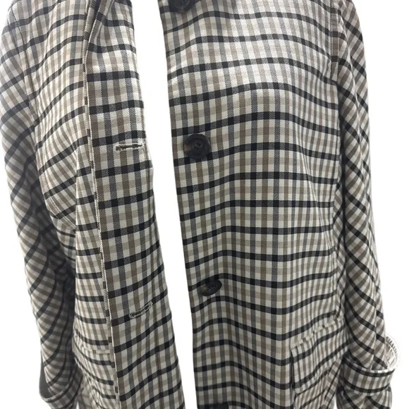 Ann Taylor Tartan Overcoat - Picture 4 of 5